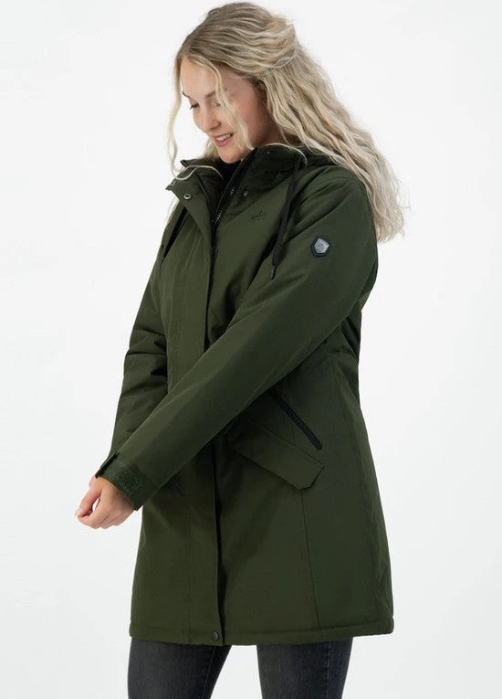 Kjelvik Dames Winterjas - Winterparka Dames - Functionele Winterjas - Didi - Groen - Maat 38 4 Kjelvik Dames Winterjas - Winterparka Dames - Functionele Winterjas - Didi - Groen - Maat 38 - Afbeelding 4