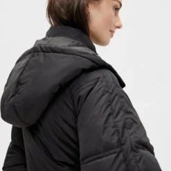 Pieces PCFELICITY LONG PUFFER JACKET Dames Jas Black - Maat L -Dameskleding Verkoop 550x767 6