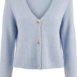 PIECES PCELLEN LS KNIT CARDIGAN NOOS BC Dames Vest - Maat L
