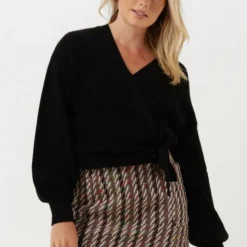 OBJECT COLLECTORS ITEM OBJMALENA L/S WRAP CARDIGAN NOOS Dames Vest - Maat S -Dameskleding Verkoop 550x774 2