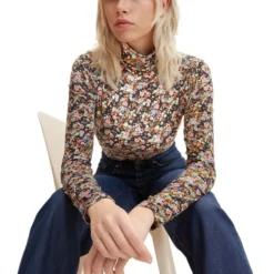 TOM TAILOR Fitted Turtleneck T-shirt Dames T-shirt - Maat M -Dameskleding Verkoop 550x777 35