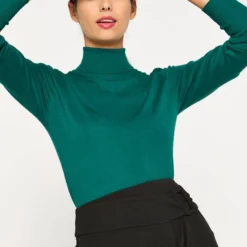 LOLALIZA Trui Met Rolkraag - Groen - Maat S -Dameskleding Verkoop 550x780 15