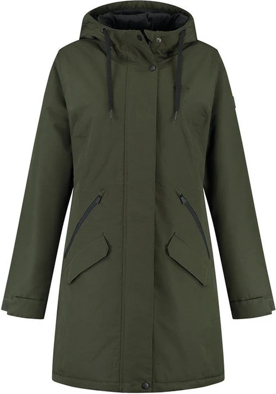 Kjelvik Dames Winterjas - Winterparka Dames - Functionele Winterjas - Didi - Groen - Maat 44 1 Kjelvik Dames Winterjas - Winterparka Dames - Functionele Winterjas - Didi - Groen - Maat 44