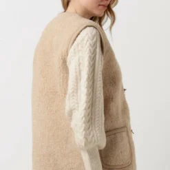 Alwero Alwero Bodywarmer Alpen Adult Blazers - Beige -Dameskleding Verkoop 550x785 14