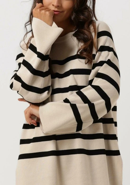 Object Ester Ls Knit Top Truien & Vesten - Beige 3 Object Ester Ls Knit Top Truien & Vesten - Beige - Afbeelding 3