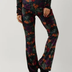 Colourful Rebel Jolie Velvet Broek Multicolor Dames - Polyester - M -Dameskleding Verkoop 550x785 25