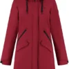 Kjelvik Dames Softshell Parka - Winterparka Softshell - Chanela - Rood - Maat 48