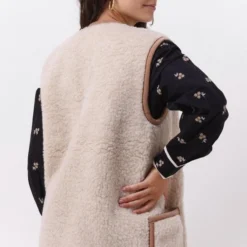 Alwero Dames Gilet "Alpen Adult 100% Wol" Beige - Maat XL -Dameskleding Verkoop 550x785 49