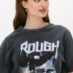 Colourful Rebel Rough Riders T-shirt Grijs Dames - Loose Fit - Organisch Katoen - M -Dameskleding Verkoop 550x785 53