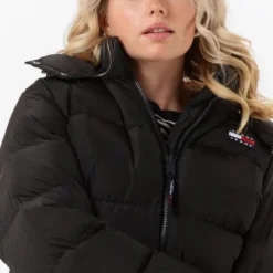 Tommy Jeans - Dames Jas Winter Alaska Puffer Jacket - Zwart - Maat M -Dameskleding Verkoop 550x785 8