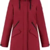 Kjelvik Dames Softshell Parka - Winterparka Softshell - Chanela - Rood - Maat 46