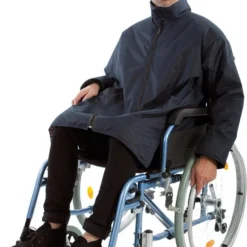 4Care Rolstoeljas Winter | Rolstoeljassen & Rolstoelponcho's | Aangepaste Jas Rolstoel | Donkerblauw | XL