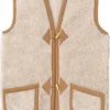 Alwero Dames Gilet "Alpen Adult 100% Wol" Beige - Maat XL