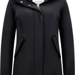 Matogla Dames Winterjas Met Imitatie Bontkraag - Slim Fit - Zwart -Dameskleding Verkoop 550x788 2