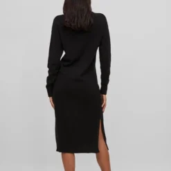 VILA VIRIL ROLL NECK L/S MIDI DRESS - NOOS Dames Jurk - Maat S -Dameskleding Verkoop 550x793