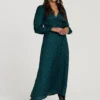 Shiwi Dress Nairobi Baroque Jaquard - Deep Teal Green - XL