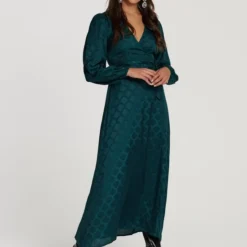 Shiwi Dress Nairobi Baroque Jaquard - Deep Teal Green - XL