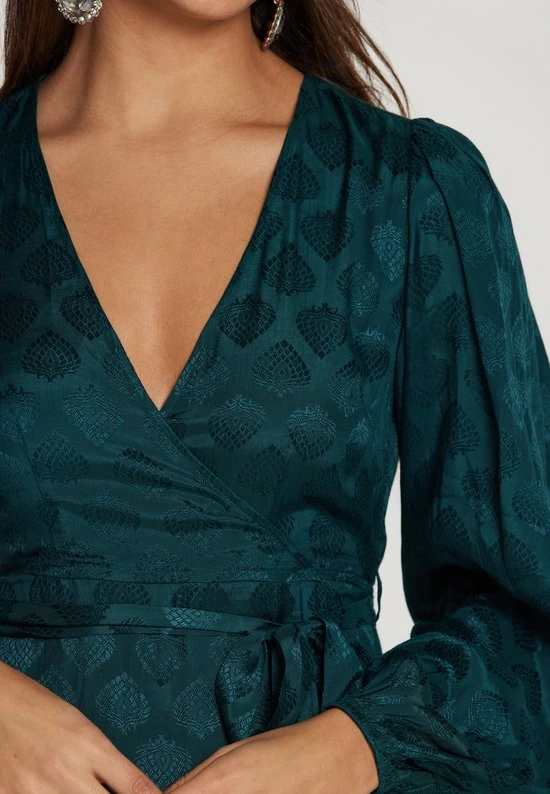 Shiwi Dress Nairobi Baroque Jaquard - Deep Teal Green - XL 4 Shiwi Dress Nairobi Baroque Jaquard - Deep Teal Green - XL - Afbeelding 4