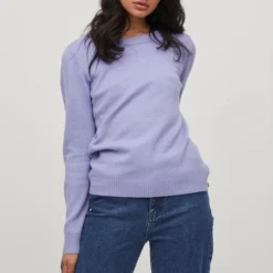 VILA VIRIL Ronde Hals L/S KNIT TOP - NOOS Dames Trui - Maat M -Dameskleding Verkoop 550x797 12