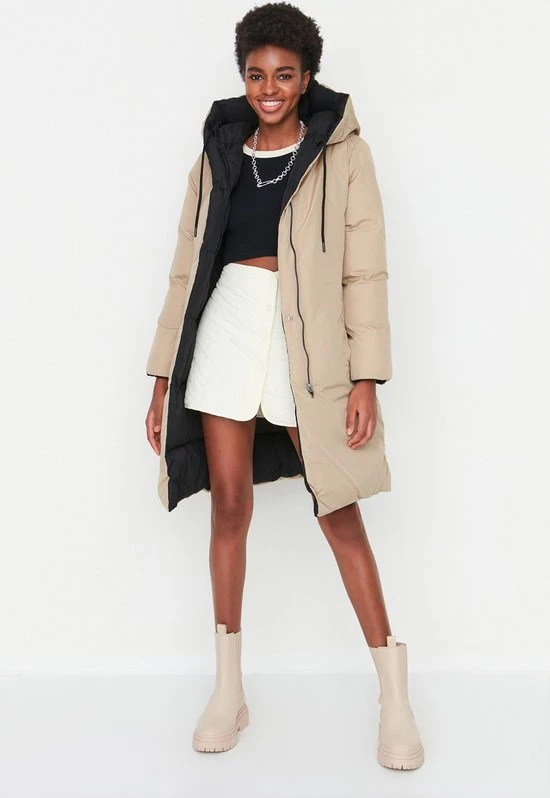 Trendyol Vrouwen Standaard Kogelvis Winterjas 4 Trendyol Vrouwen Standaard Kogelvis Winterjas - Afbeelding 4