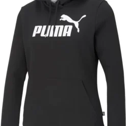 PUMA Ess Logo Hoodie Fl Dames Trui - Maat M