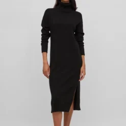 VILA VIRIL ROLL NECK L/S MIDI DRESS - NOOS Dames Jurk - Maat S -Dameskleding Verkoop 550x799