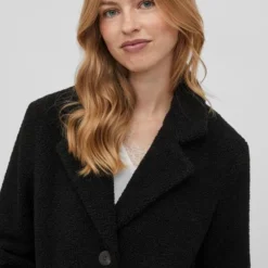 Vila Jas Viliosi Teddy Coat/su - Fav 14061532 Black Dames Maat - 44 -Dameskleding Verkoop 550x800 3
