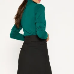 LOLALIZA Trui Met Rolkraag - Groen - Maat S -Dameskleding Verkoop 550x807 9