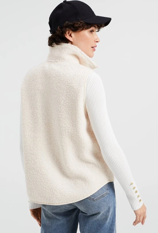 WE Fashion Dames Mouwloos Teddy Vest 8 WE Fashion Dames Mouwloos Teddy Vest - Afbeelding 8