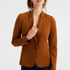 WE Fashion Dames Getailleerde Jersey Stretch Blazer -Dameskleding Verkoop 550x810 4