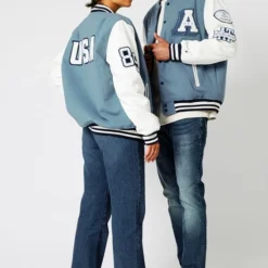 America Today Joni - Unisex Adult, Heren Baseball Jack - Maat S -Dameskleding Verkoop 550x810 8