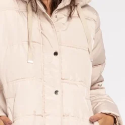 Merkloos Puffer - Fietsjas - Dames Winterjas - Long Puffer - Zijritsen - Dames - Warme Jas -Dameskleding Verkoop 550x811 8