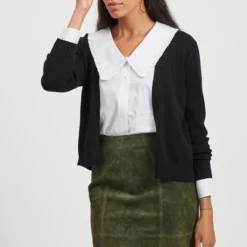 VILA VIRIL SHORT L/S KNIT CARDIGAN-NOOS Dames Vest - Maat XL -Dameskleding Verkoop 550x812 1