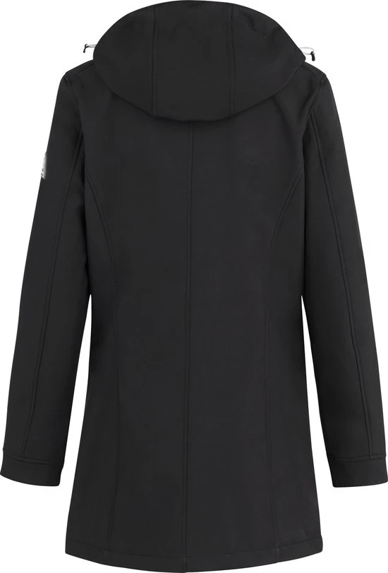 BJØRNSON YLVA Softshell Jas 4 Seizoenen Dames - Winddicht - Fleece Gevoerd - Capuchon - Tussenjas - Damesjas - Maat 42 - Zwart 2 BJØRNSON YLVA Softshell Jas 4 Seizoenen Dames - Winddicht - Fleece Gevoerd - Capuchon - Tussenjas - Damesjas - Maat 42 - Zwart - Afbeelding 2