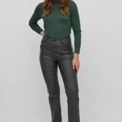 VILA VICOMMIT COATED HW STRAIGHT PANT-NOOS Dames Broek - Maat L -Dameskleding Verkoop 550x812 6