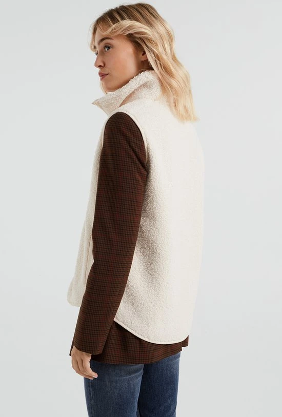 WE Fashion Dames Mouwloos Teddy Vest 2 WE Fashion Dames Mouwloos Teddy Vest - Afbeelding 2