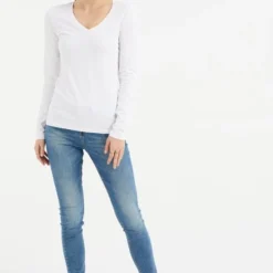 WE Fashion Dames Biologisch Katoen Shirt - Maat XL -Dameskleding Verkoop 550x814 21