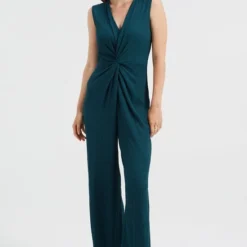 WE Fashion Dames Jumpsuit Met Knoopdetail En Structuur -Dameskleding Verkoop 550x815 11