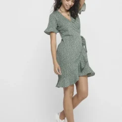 ONLY ONLOLIVIA S/S WRAP DRESS WVN NOOS Dames Jurk - Maat 42 -Dameskleding Verkoop 550x816 16
