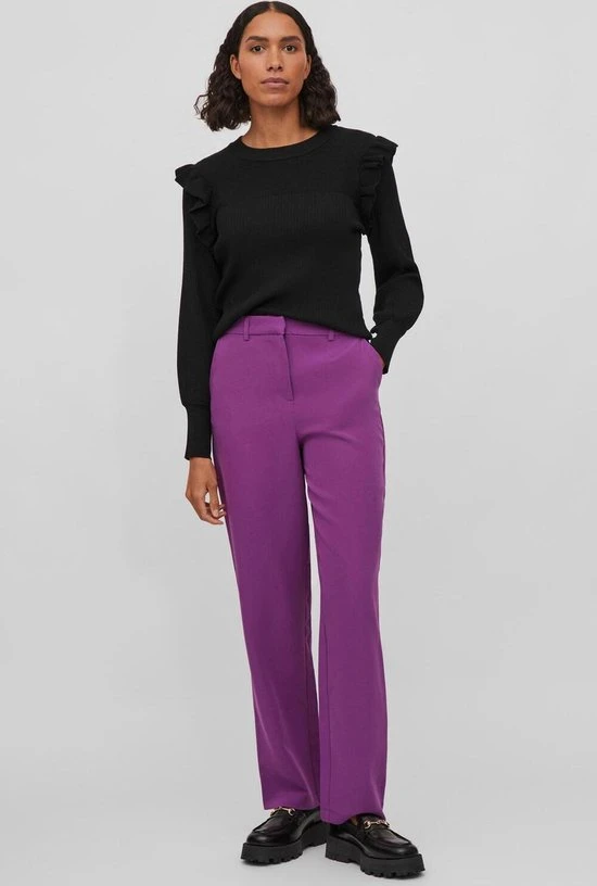 Vila Trui Vineira L/s Knit Top/3/lr 14083682 Black Dames Maat - M 5 Vila Trui Vineira L/s Knit Top/3/lr 14083682 Black Dames Maat - M - Afbeelding 5