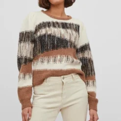 VILA VIYOKO O-NECK L/S KNIT TOP Dames Trui - Maat S -Dameskleding Verkoop 550x816 7