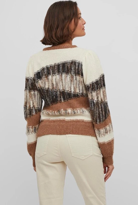 VILA VIYOKO O-NECK L/S KNIT TOP Dames Trui - Maat S 5 VILA VIYOKO O-NECK L/S KNIT TOP Dames Trui - Maat S - Afbeelding 5