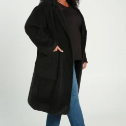 Paprika Lange, Effen Mantel Met Grote Zakken 12 Paprika Lange, Effen Mantel Met Grote Zakken -Dameskleding Verkoop 550x821