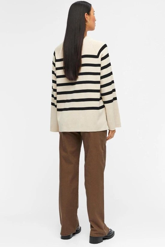 Object Ester Ls Knit Top Truien & Vesten - Beige 9 Object Ester Ls Knit Top Truien & Vesten - Beige - Afbeelding 9