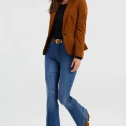 WE Fashion Dames Getailleerde Jersey Stretch Blazer -Dameskleding Verkoop 550x823 11