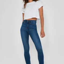 Noisy May NMCALLIE HW SKINNY JEANS VI021MB NOOS Dames Jeans - Maat 28 -Dameskleding Verkoop 550x823 28