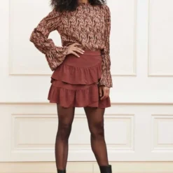 Lofty Manner Rok Skirt Hanna Mx36 1 Red Dames Maat - M -Dameskleding Verkoop 550x823 5