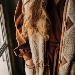 Alwero Dames Gilet "Alpen Adult 100% Wol" Beige - Maat XL -Dameskleding Verkoop 550x824 122