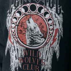 Colourful Rebel Wolves Club Jurk Grijs Dames - Loose Fit - Katoen - L -Dameskleding Verkoop 550x824 134