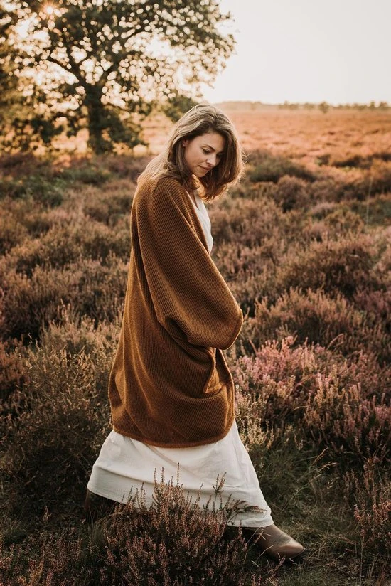 Alwero Vest Tilda 100% Wol Rusty - 4 Alwero Vest Tilda 100% Wol Rusty - - Afbeelding 4